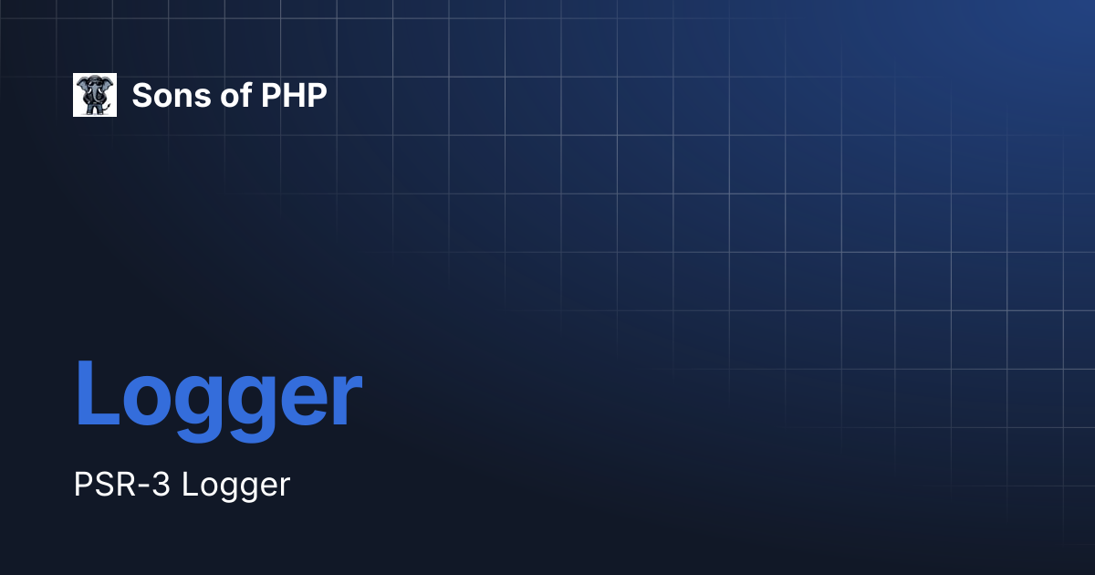 Logger | Sons of PHP